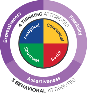 Emergenetics profile showing thinking and behavioural preferences